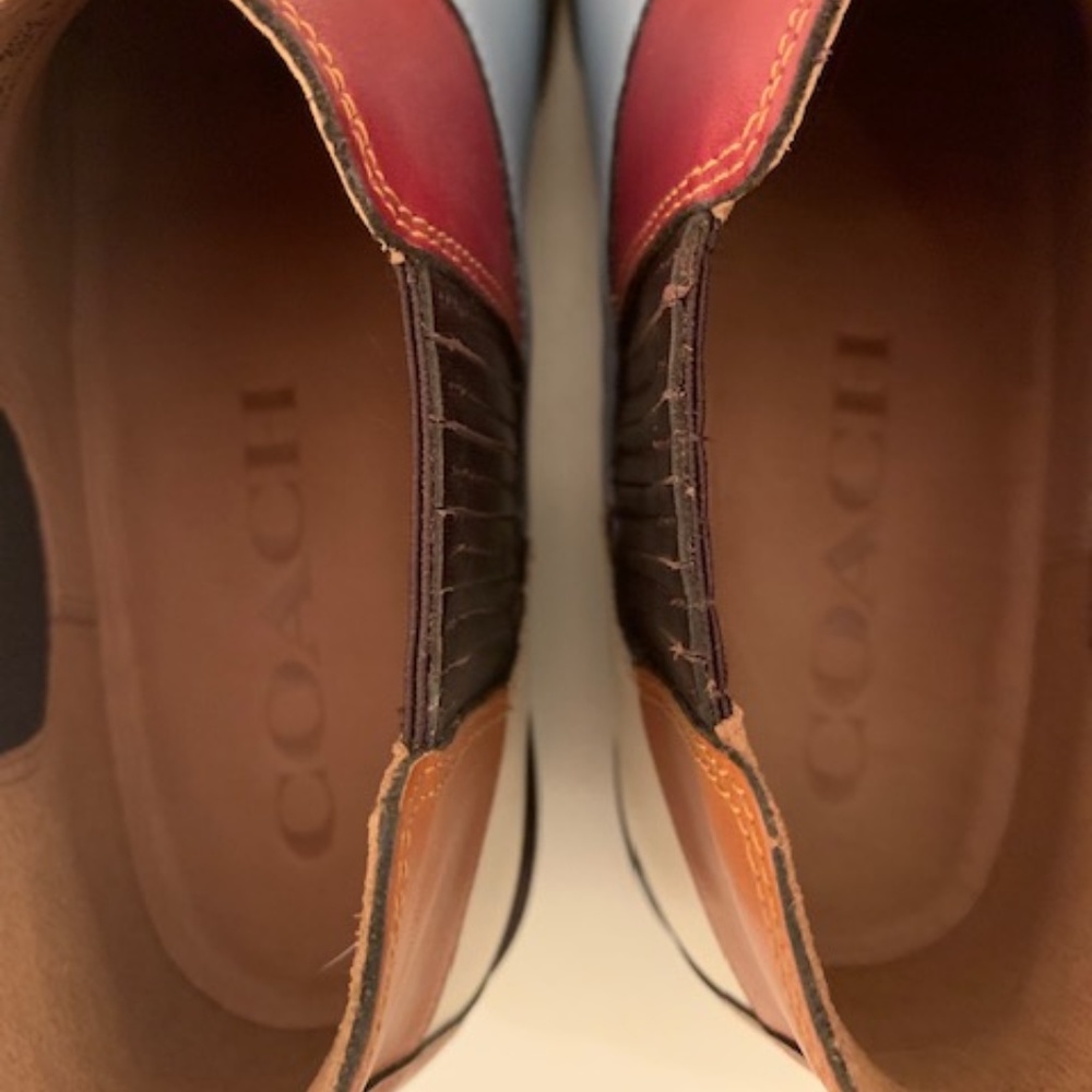 NWT Coach multi color patchwork booties 6.5 - 7 - Picture 6 of 8